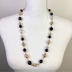 Vintage Kenneth Jay Lane Faux Pearl and Beaded Necklace